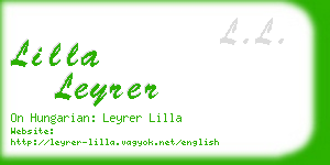 lilla leyrer business card